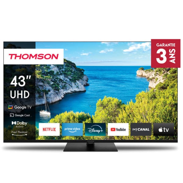 TV Thomson 43’’ UHD Google Tv Noir (43UG5C14) TV Thomson 43’’ UHD Google Tv Noir (43UG5C14)